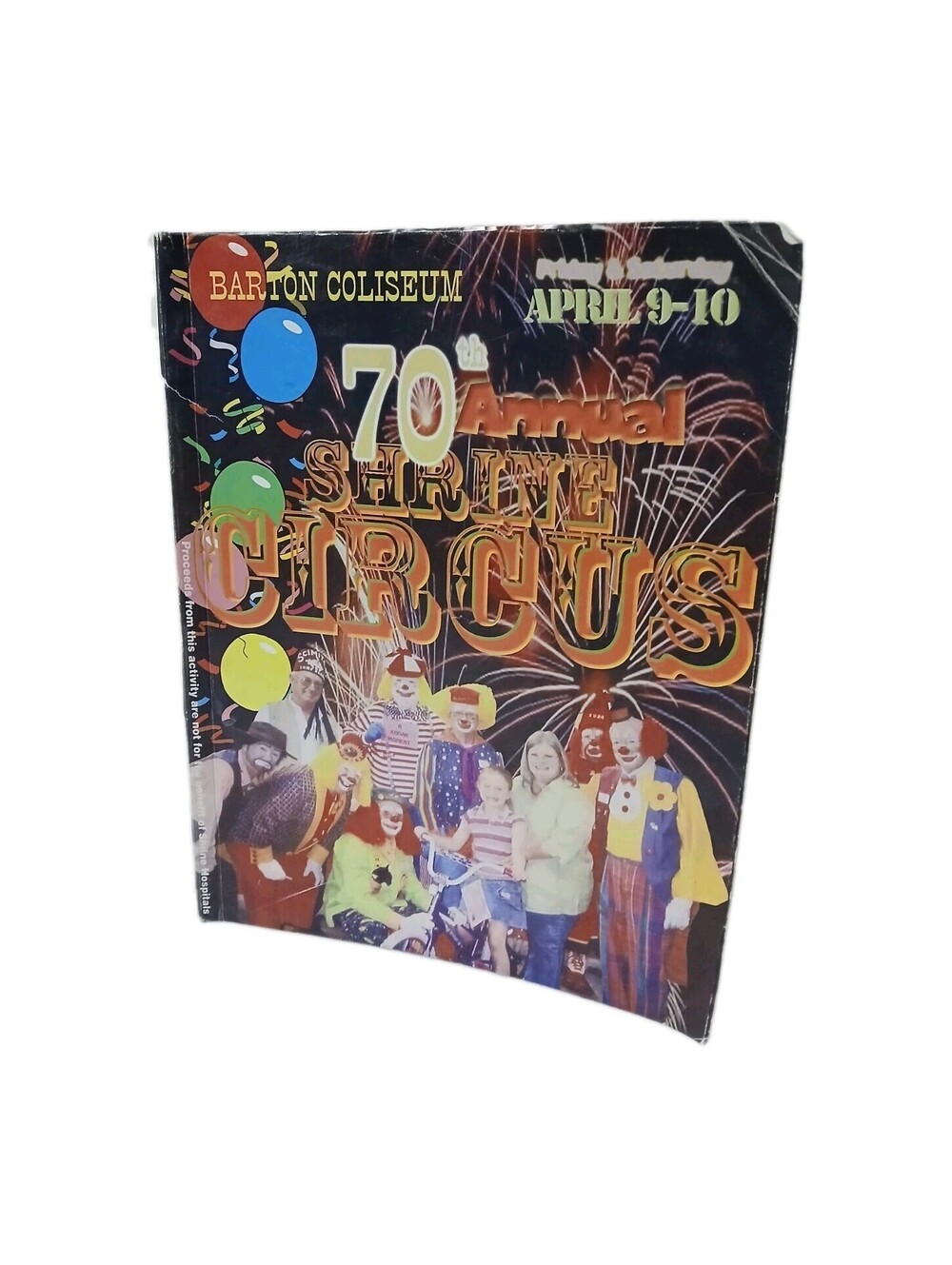 shrine circus program 70th annual 2010